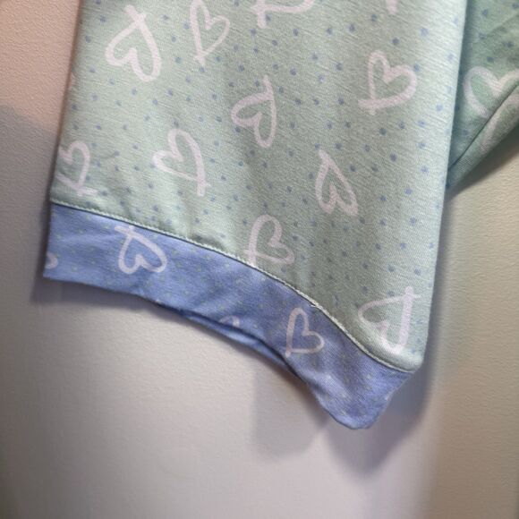 Cuddl Duds 2-Piece Classic Jersey Notch Collar Novelty Pajama Set Blue 3XL - Picture 7 of 16